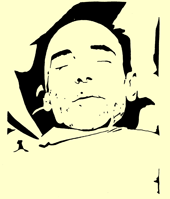 Sacco aufgebahrt